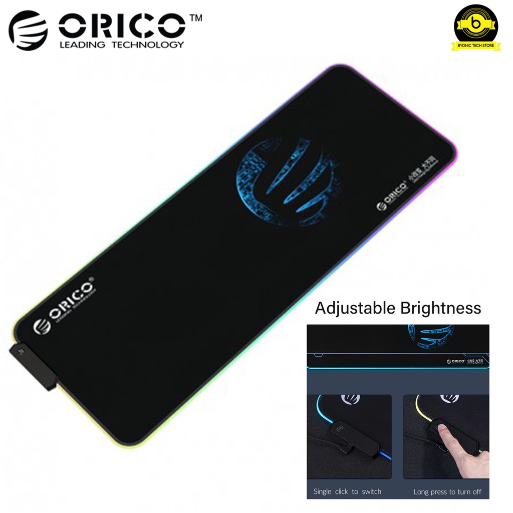 Gaming Mouse Pad Large Size 80x30 CM Orico RGB LED Adjustable Brightness - FSD-15 mouse pad led gami