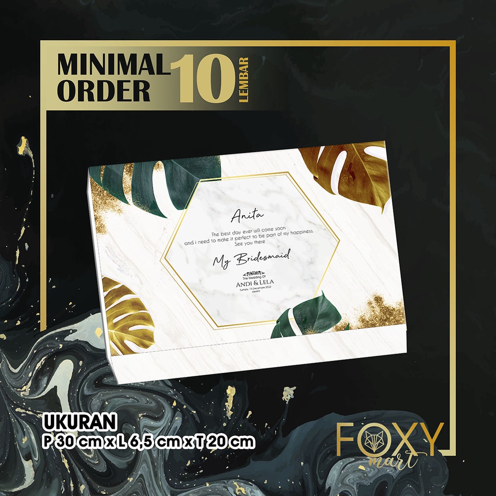

BOX WEDDING | BOX BRIDESMAID 30 x 6,5 x 20