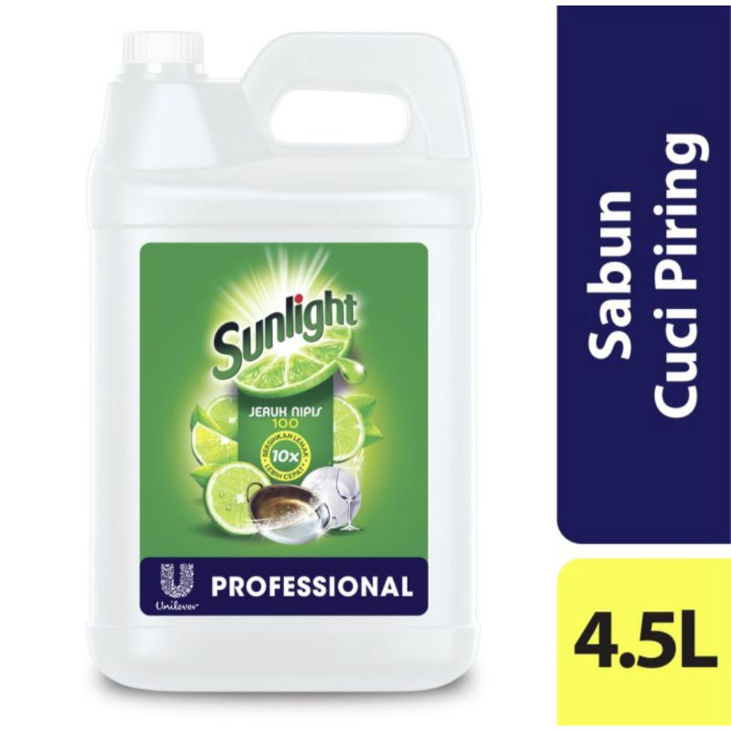 sunlight 4.5  liter 5 liter 1000% original jaminan unilever professional jeruk nipis murah professio