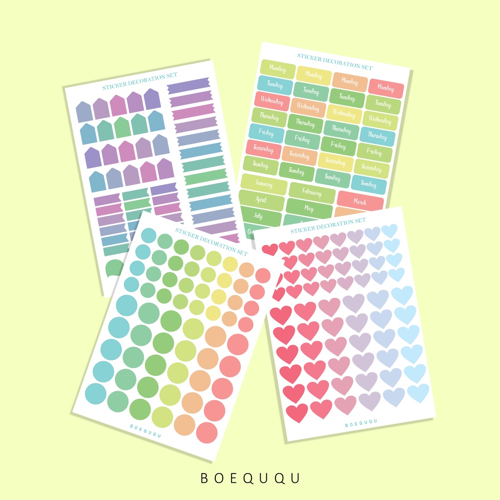 

Sticker Bullet Journal / Sticker Buku Catatan / Sticker Hiasan / Sticker Buku Custom Murah / Custom Stiker / Stiker Lucu A5