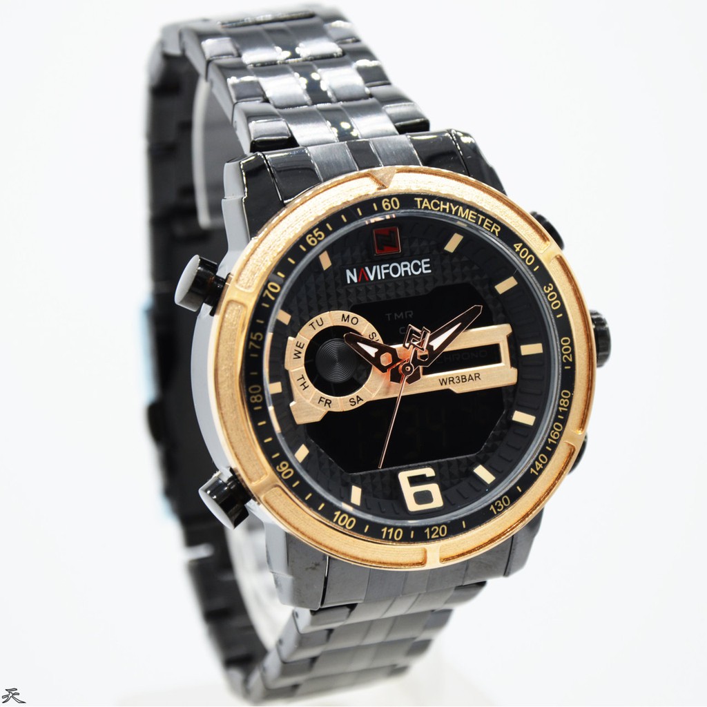 JAM TANGAN PRIA NAVIFORCE DUAL TIME NF-9119 M