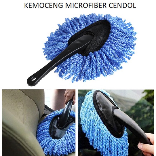 ✅ BISA COD Kemoceng Microfiber Segitiga Cendol Lap Cuci Mobil HALUS ANTI LECET