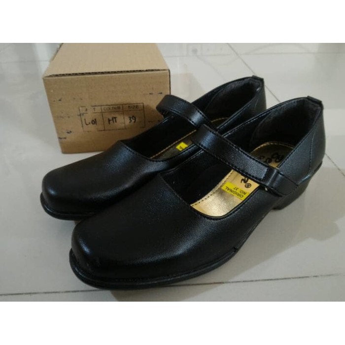 Sepatu Kerja Sepatu Guru Wanita Pantofel Hitam Sepatu Paskibra Hitam