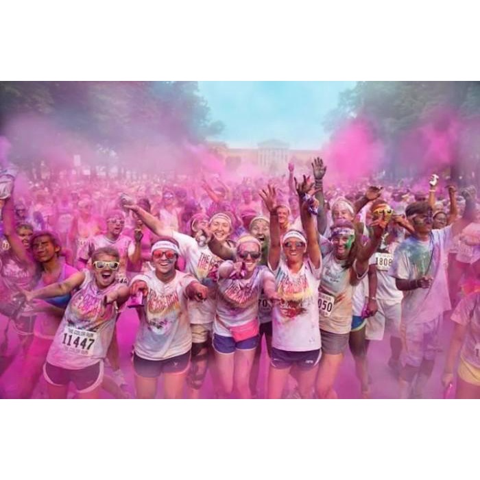 holi powder 1kg, colour run powder, tepung warna warni