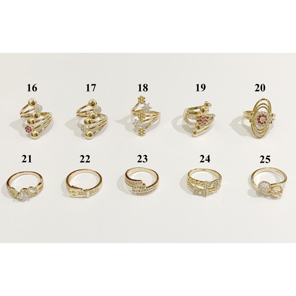 Jual Cincin Emas Wanita Perhiasan Tunangan Ring Berlian Kasual Ring ...