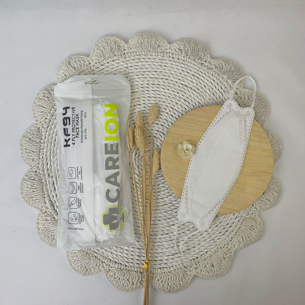 Masker KF 94 Warna Mouson Earloop Asli Emboss Cantol Kuping Pack 10 pcs Murah