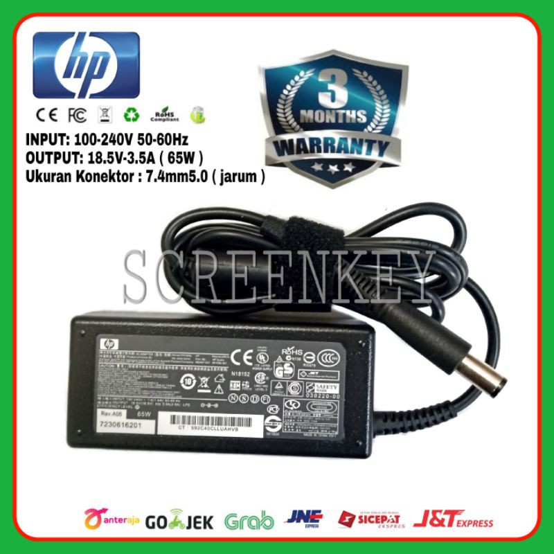 Adaptor Charger HP ProBook 4425S 4430S 4431S 4435S 4436S 6450 6450B 6455B 6460B 6545 6545B CQ43 CQ42