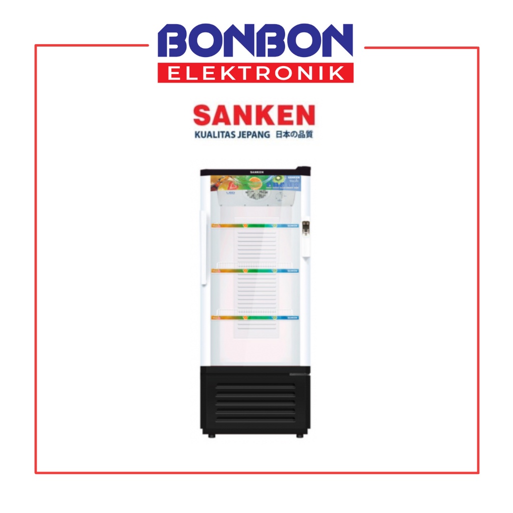 Sanken Showcase Display Cooler 180L SRS-189BK/189MR / SRS 189 BK MR