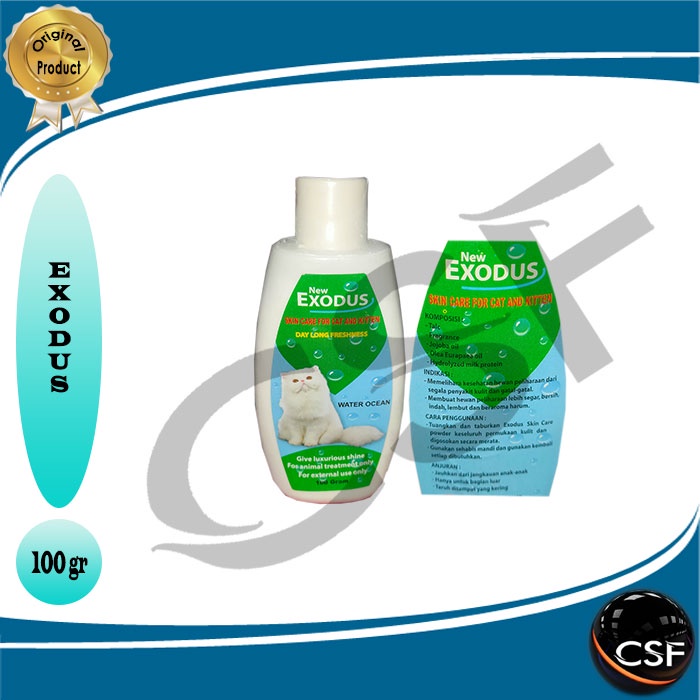 Bedak kucing EXODUS 100gr - Skin Care