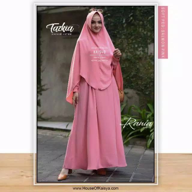 Rania dress by kaisya salmon pink