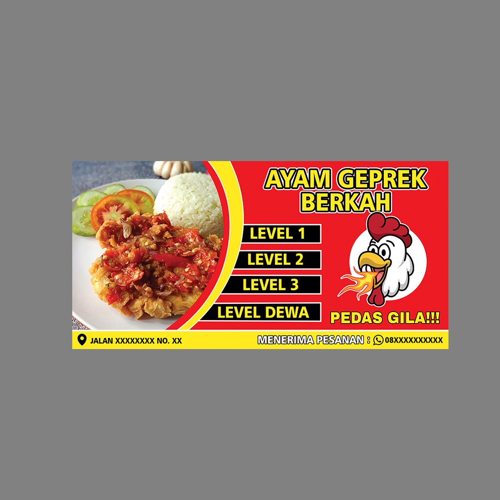 Jasa desain banner premium murah spanduk/banner/toko/warung