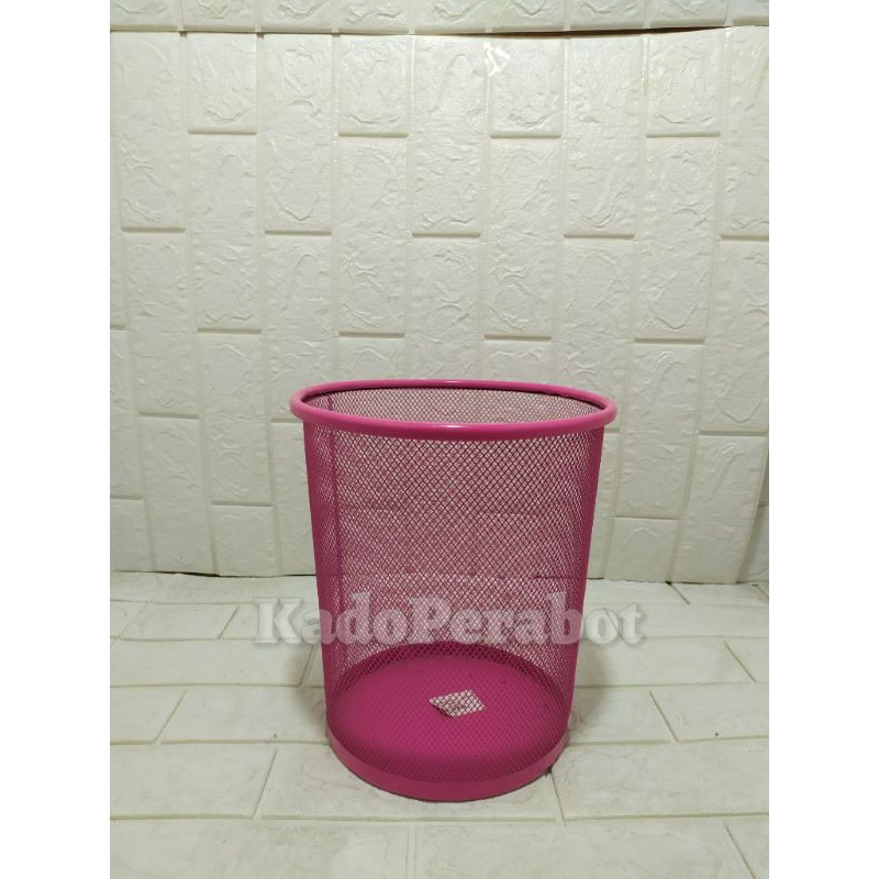 Keranjang sampah warna small - tempat sampah coating estetik warna