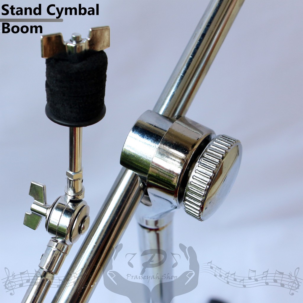 Stand Cymbal Boom Drum Ride Dual Fungsi