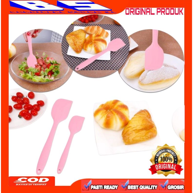 [BS] BAKING PROPS KITCHEN SET UTENSIL 5 IN 1 SET BPA FREE SPATULA SUTIL SILIKON