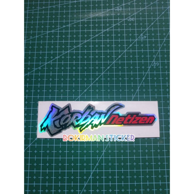 STICKER KORBAN NETIZEN CUTTING