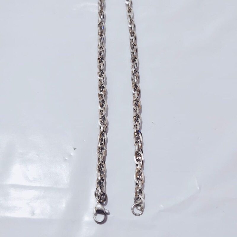 GELANG RANTAI ULIR TITANIUM PRA WANITA STAINLEES STEEL KEREN