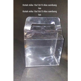

Kotak mika 16x10x13 TS Hampers TEBAL 0.20mm ASLI
