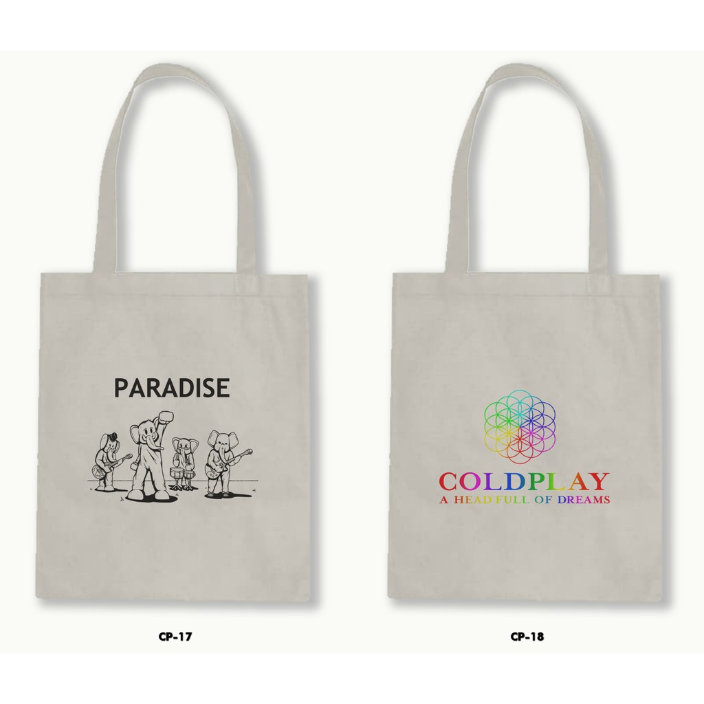 TOTE BAG BLACU - COLDPLAY .01