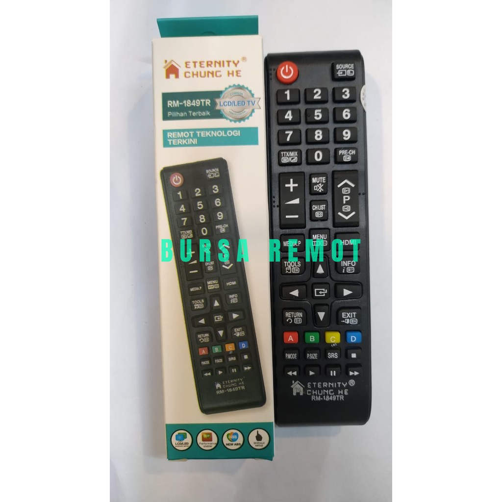 Remot Remote Samsung TV LCD LED SLIM FLAT TIPE RM-1849TR  ECER DAN GROSIR