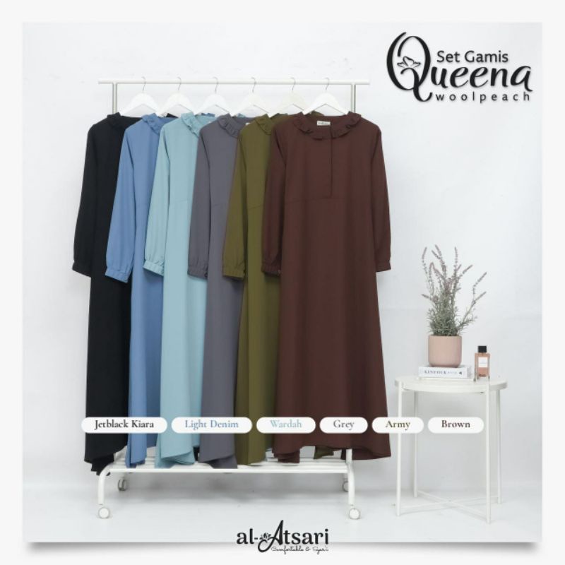 Gamis Set Queena by Al Atsari - Gamis Queena Al Atsari - Gamis Wolfis - Gamis Wolfis Al Atsari - Gam
