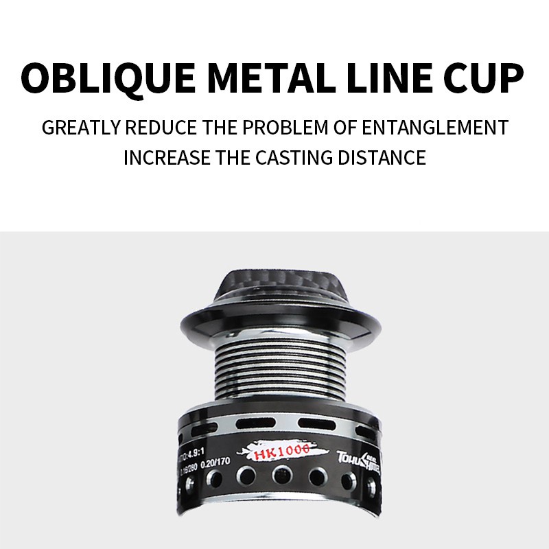 Set Reel Pancing Kecepatan Tinggi 13 + 1 Bahan Full Metal