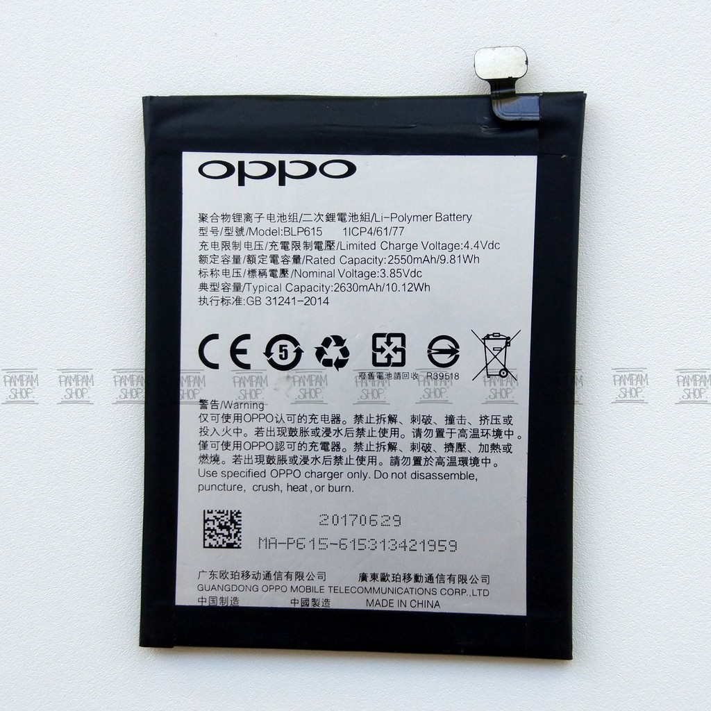 Baterai Oppo Neo 9 A37 A37F BLP615 Original OEM Batre Batrai Battery BLP 615 HP A 37 Handphone