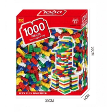 

Mainan Balok Susun Building Block 1000 pcs MURAH Diskon