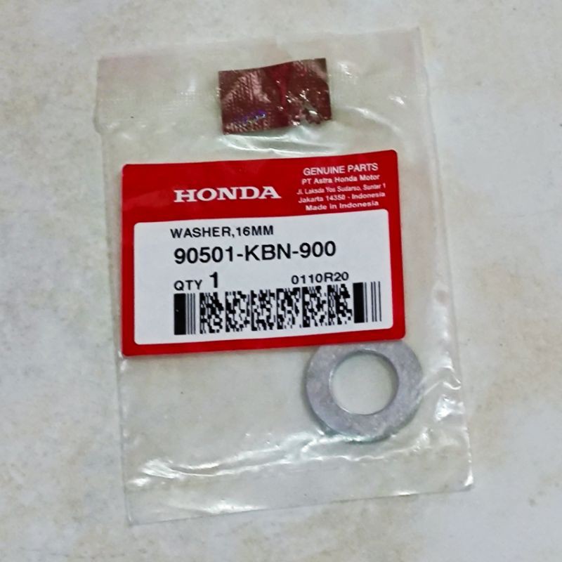 Washer 16MM Ring As Roda Belakang Vario Beat Scoopy Spacy Genio Pop Ori AHM 90501KBN900