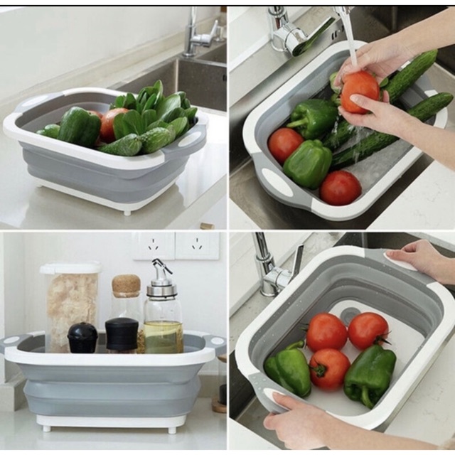 talenan baskom lipat multifungsi - Talenan Baskom