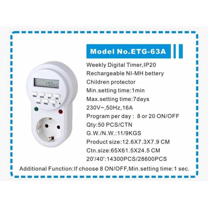 Pengatur Waktu Digital Kontak Timer Soket dengan Tampilan LCD / Pengatur Waktu / Pengatur Waktu Digital / Pengatur Waktu Otomatis / Timer Digital Stop Kontak Listrik Manual &amp; Otomatis / Timer Digital / Timer Digital Stop Kontak / Timer Digital Listrik