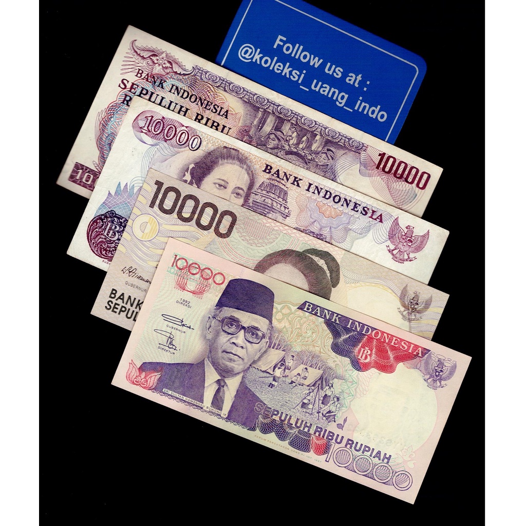 Uang Kuno 10000 Beda Generasi