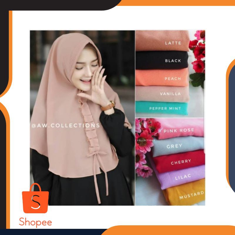 Promo KHIMAR ZORA REMPEL DEPAN Keren