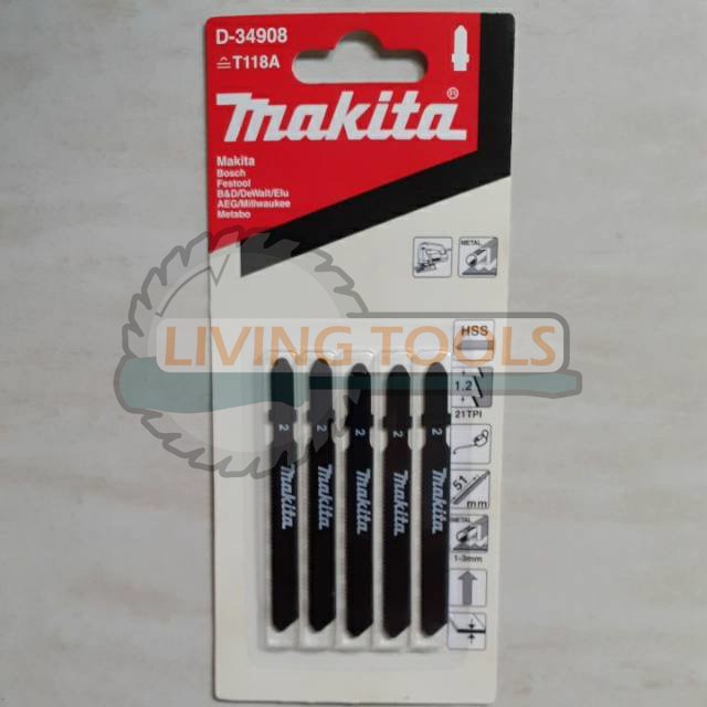 Mata Potong Gergaji Triplek Makita D-34908 Mata Potong Hollow Mata Jigsaw Gergaji Besi Holo Original