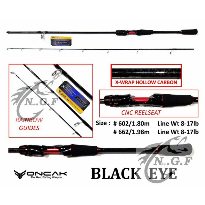 ONCAK BLACK EYE SPINNING 8-17Lb