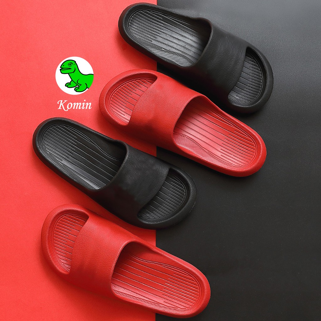 NEW !!! Sandal Slide Pria Import Korea Simple Sandal EVA Slip On Polos Nyaman Ringan Empuk Awet