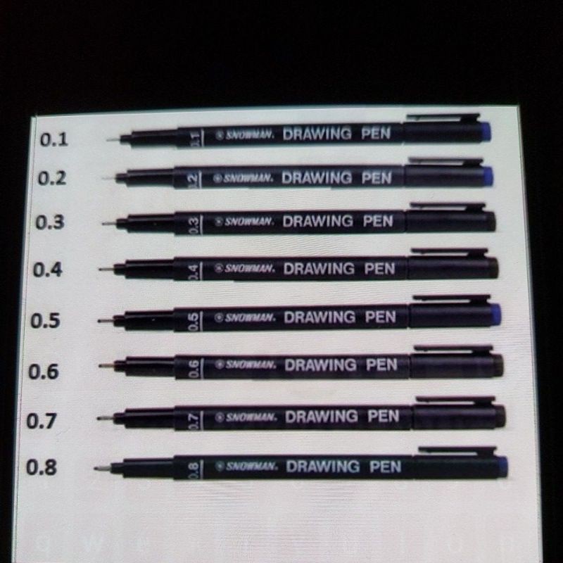 

Pen Gambar Tahan Air Isi 12pcs Ukuran Beragam CV4