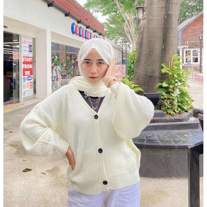 DIANA PUFFY CARDY | midun.project-Brokenwhite