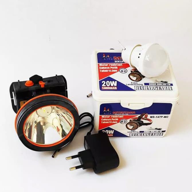 Bergaransi Senter Kepala Mitsuyama Ms 147P 20W- Headlamp 20W Mitsuyama Ms-147P Diskon