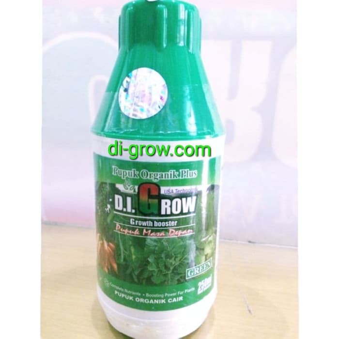 PUPUK ORGANIK DIGROW HIJAU - MERAH 250ml / PUPUK CAIR ORGANIK DI GROW