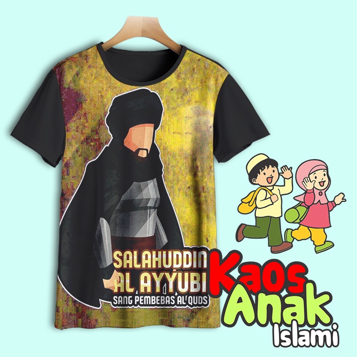 Kaos Anak Islami Salahuddin Al Ayyubi | Kaos Anak Islami Salahuddin Al Ayyubi