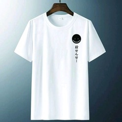 KAOS PRIA SMULE O-NECK SABLON DIGITAL