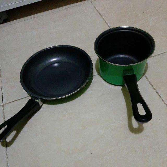 Tevlon Murah | Pastella Set / Fry Pan + Milk Pan Anti Lengket