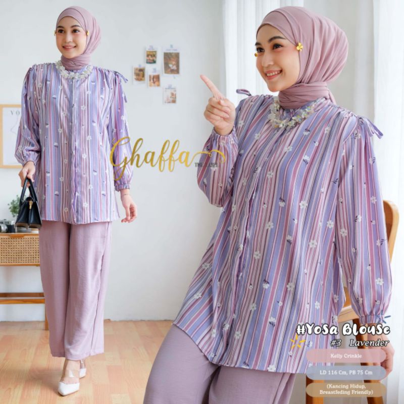 Yosa #3 Atasan Blouse ori ghaffa