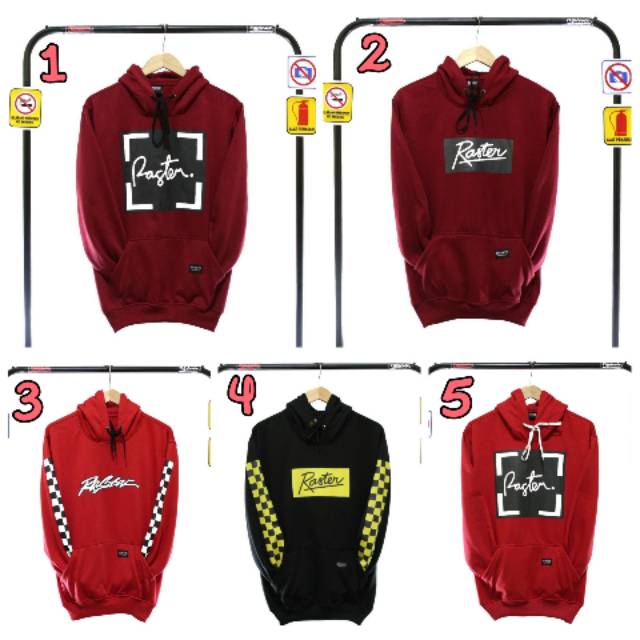 Jaket raster maroon / jaket raster premium / jaket raster hitam / jaket raster merah / jaket murah