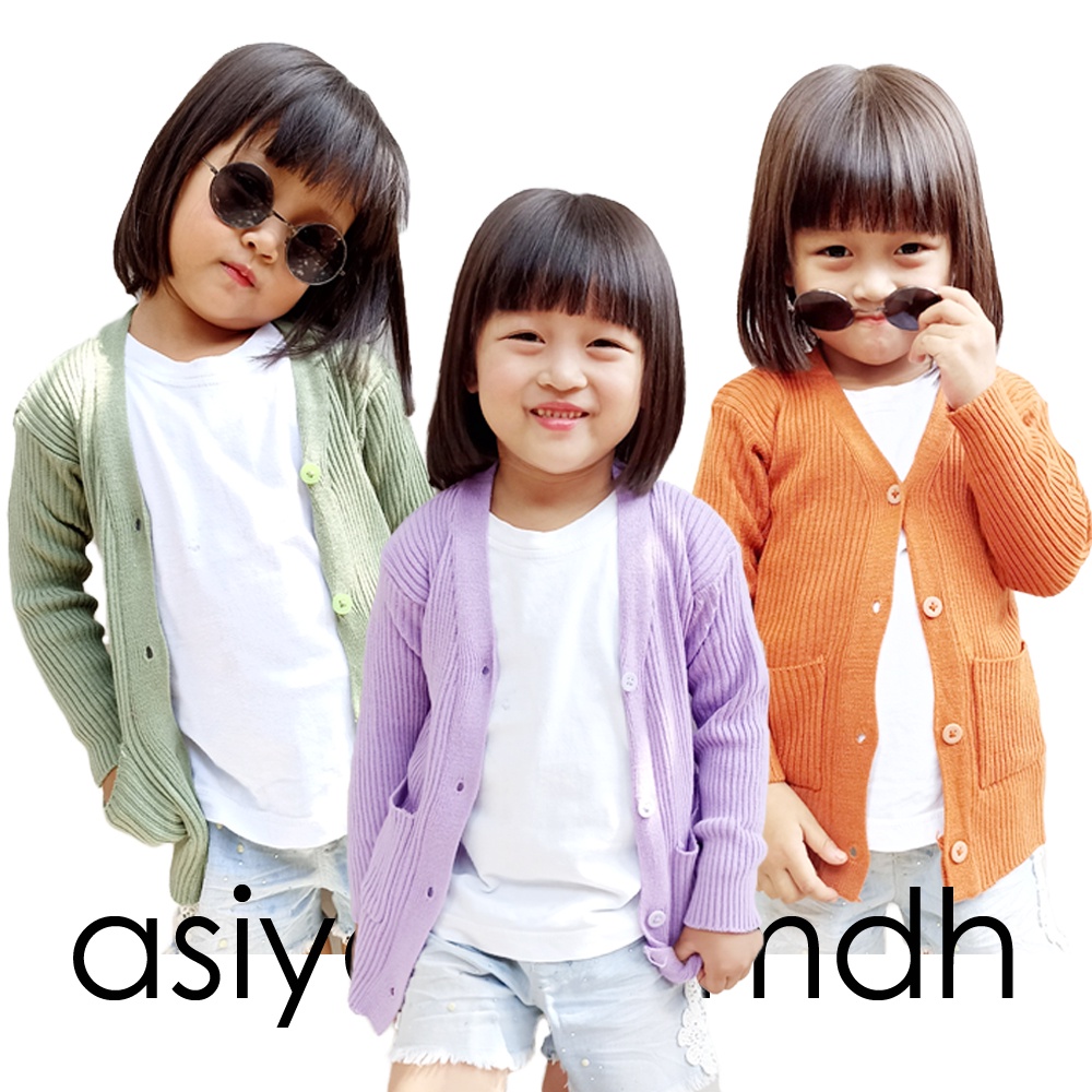 Cardigan Anak Rajut Kancing 4 Umur 3 - 5 Th Kardi Rajut Kancing