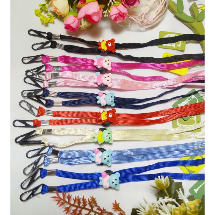 TALI MASKER/PENGAIT HIJAB/TALI STOPPER KARAKTER BEAR