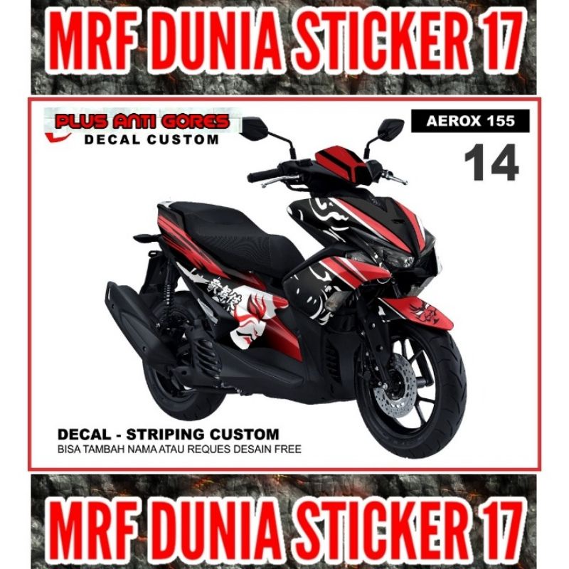 Sticker Decal Motor Aerox 155 Full Body dekal motor Yamaha Aerox 155 Full Body Stiker Striping motor