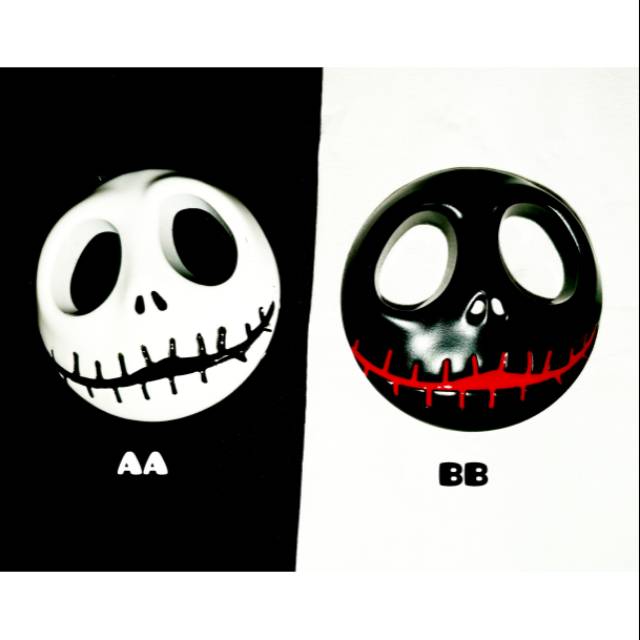 NIGHTMARE jack skellington emblem tebal metal solid stiker night mare