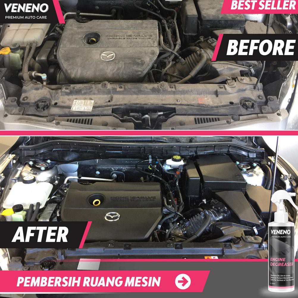 ✨ BISA COD✨ Veneno Engine Degreaser - Pembersih Ruang Mesin, Pembersih Sisa Oli dan Kerak Mobil