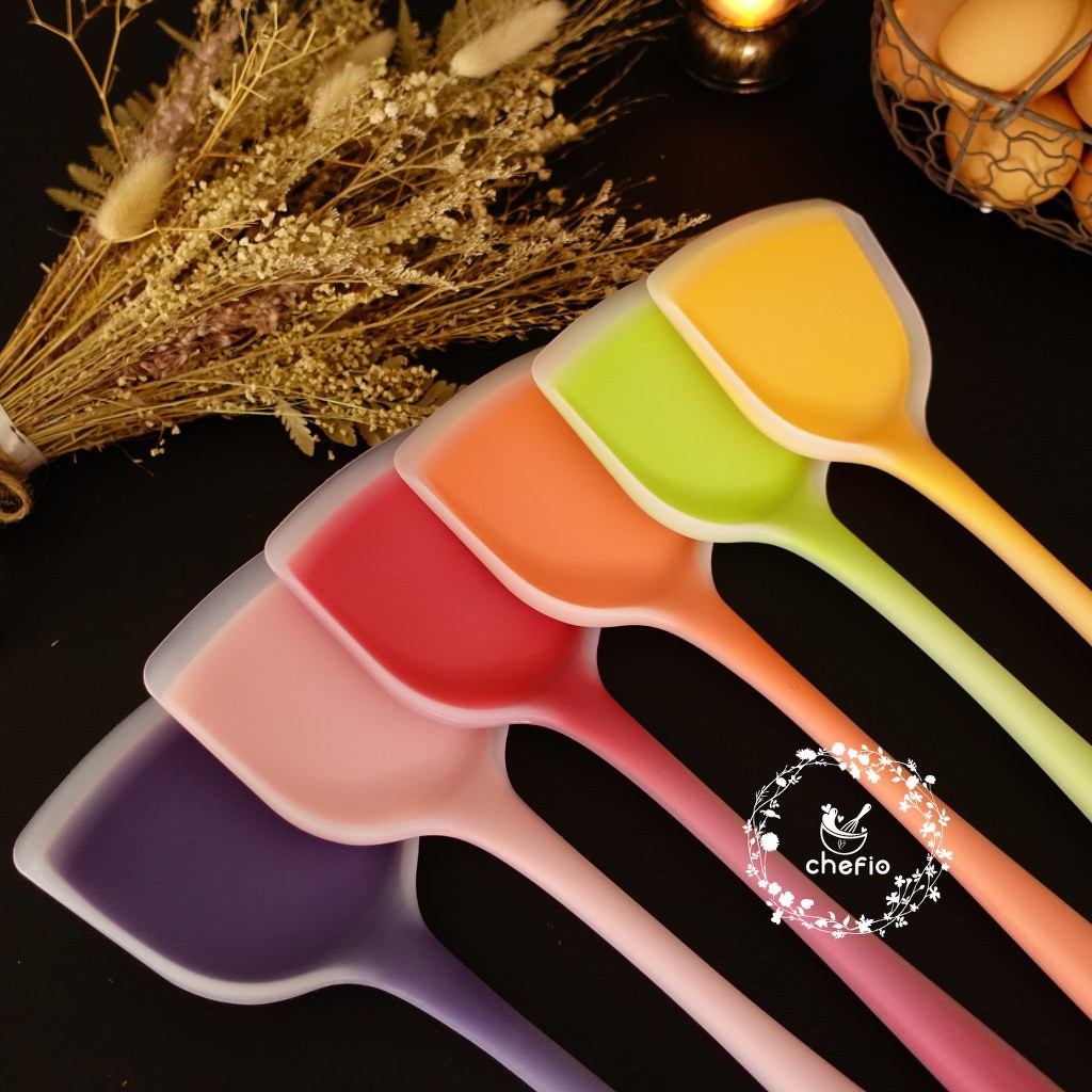 Chefio Spatula Sodet Sutil Masak Silikon Transparan Tahan Panas 33cm